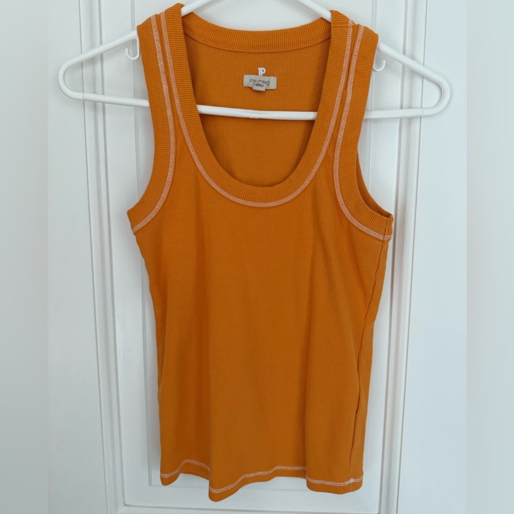 Pilcro Orange Tank Top
